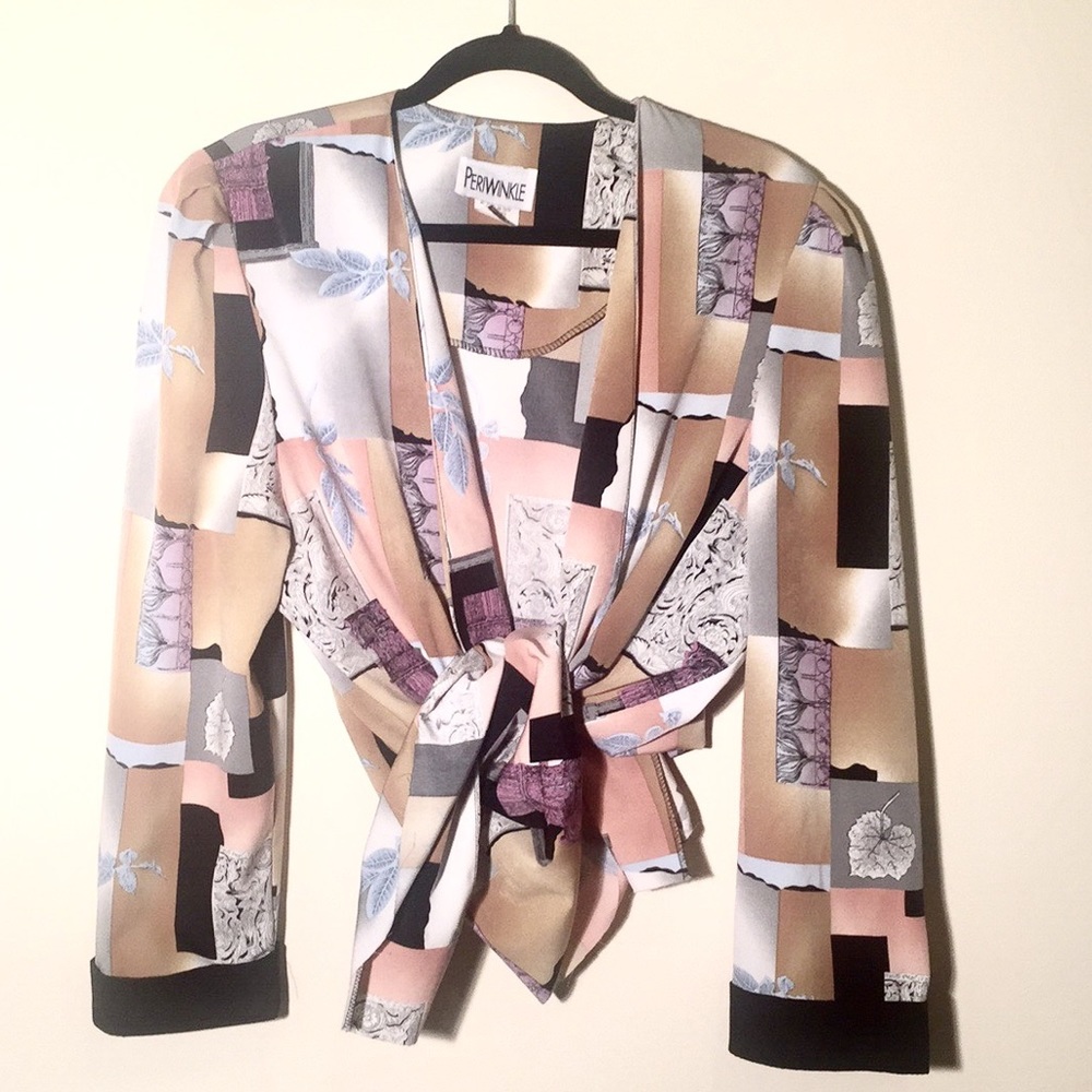 Hip No Wave Oversized Patterned n Colorful Blazer